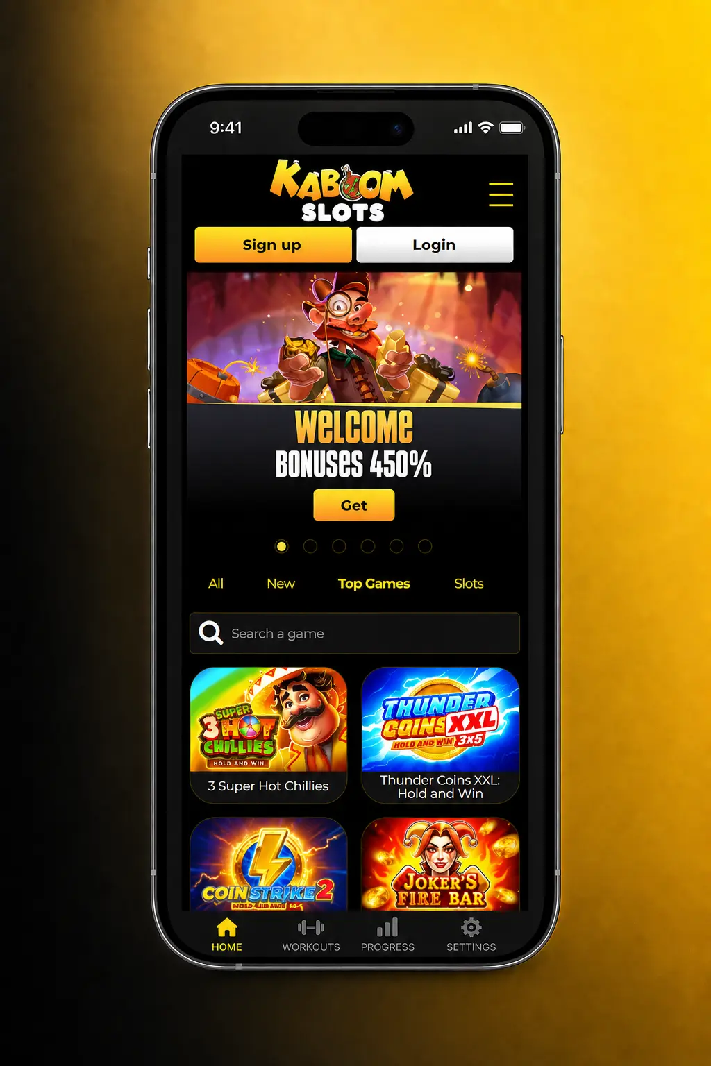 Kaboom Slots account verification steps for UK players showing KYC process including ID and address document submission