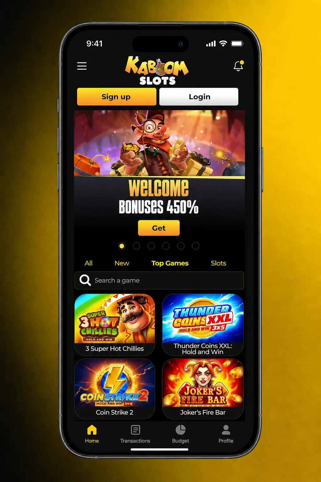 Step-by-step guide to claiming a bonus at Kaboom Slots UK, showing registration, deposit, promo code, and confirmation steps.