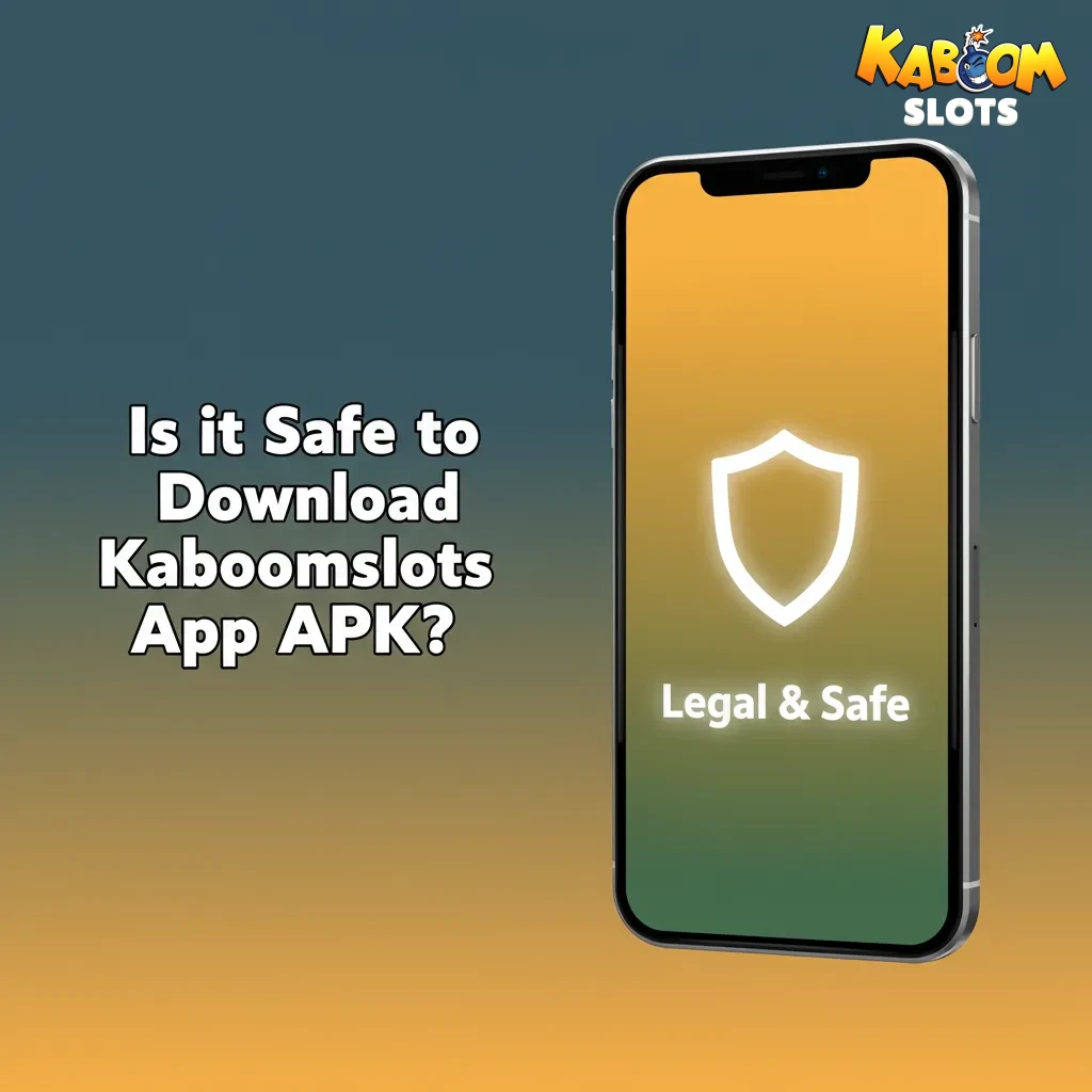 Kaboomslots app with padlock: licensed mobile casino, SSL encryption secures logins, payments, and personal data.