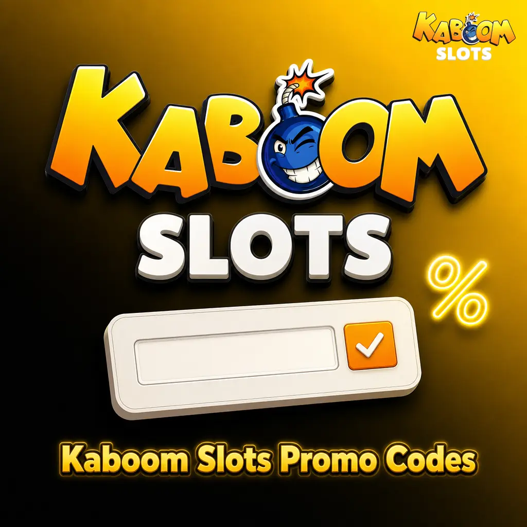 Kaboom Slots promo codes entry guide showing newsletter offers and account promotions section activation steps