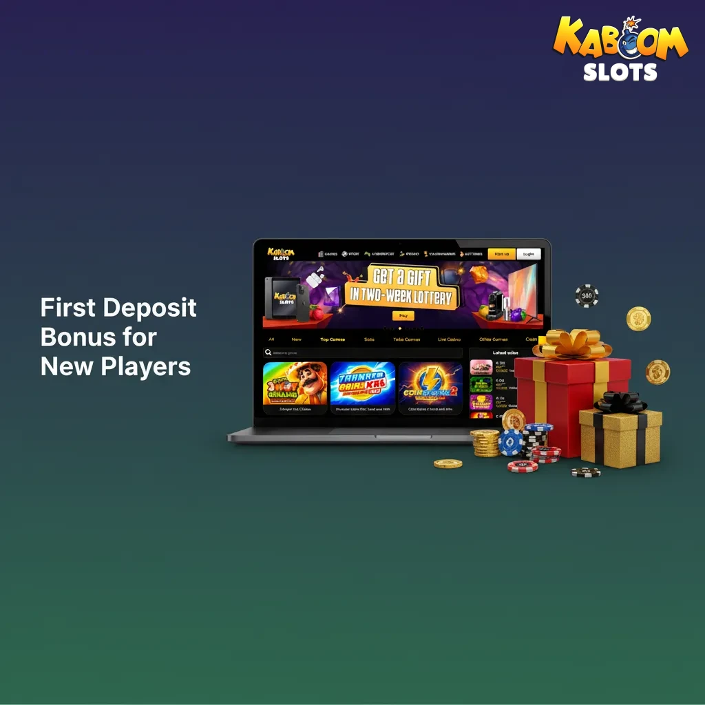 Kaboomslots UK new player first deposit bonus: 175% €20+, 150% €100+, or 125% €200+. 40x wagering in 7 days.