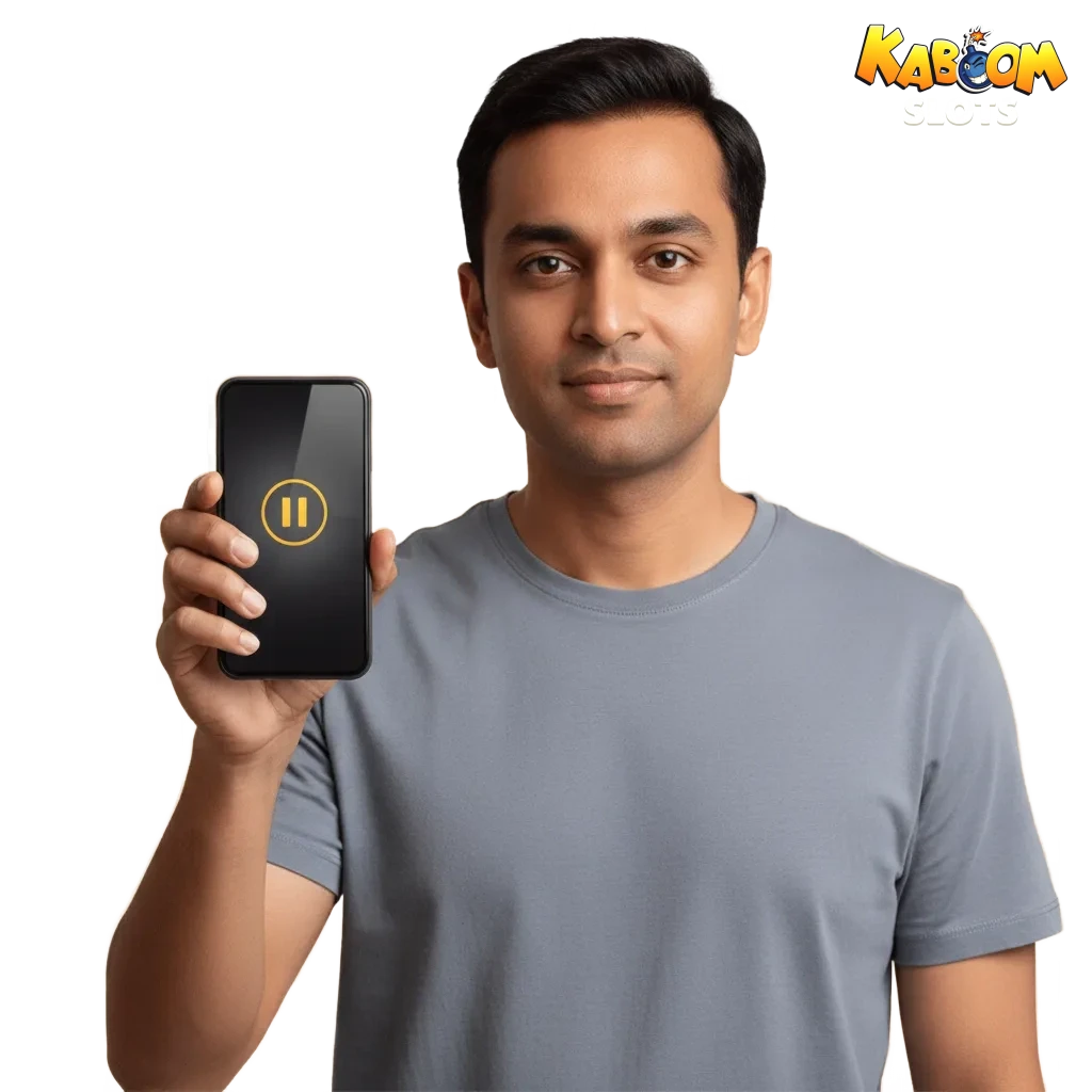 Responsible gaming tools on Kaboomslots: deposit limits, time-outs, reality checks, self-exclusion, with UK support.