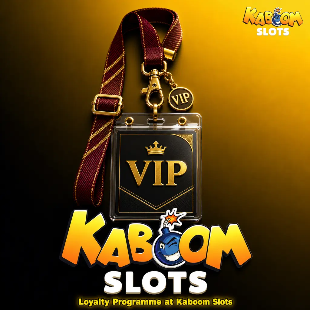 Kaboom Slots loyalty programme tier table showing Bronze to Diamond levels with cashback rates and rewards for UK players