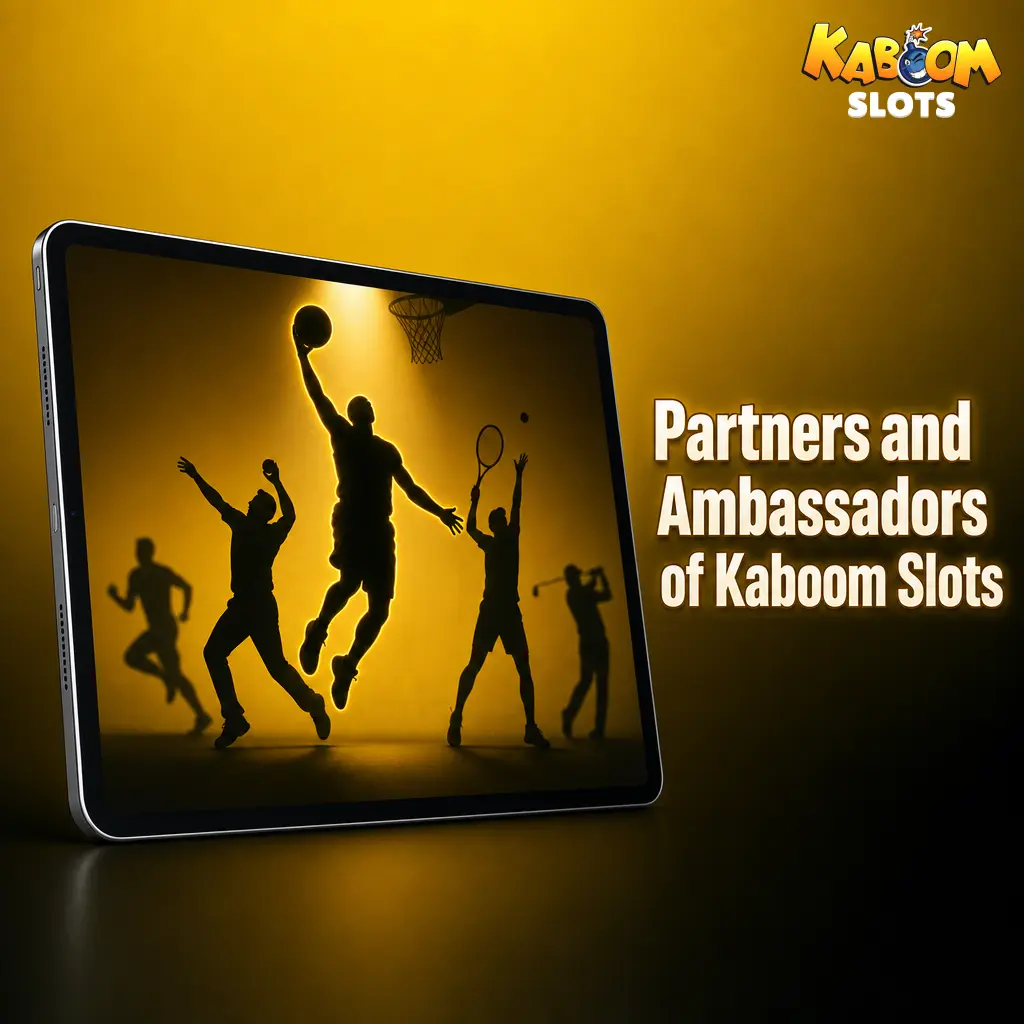 Kaboom Slots affiliate partnership programme information with no confirmed brand ambassadors or sponsorship partners disclosed