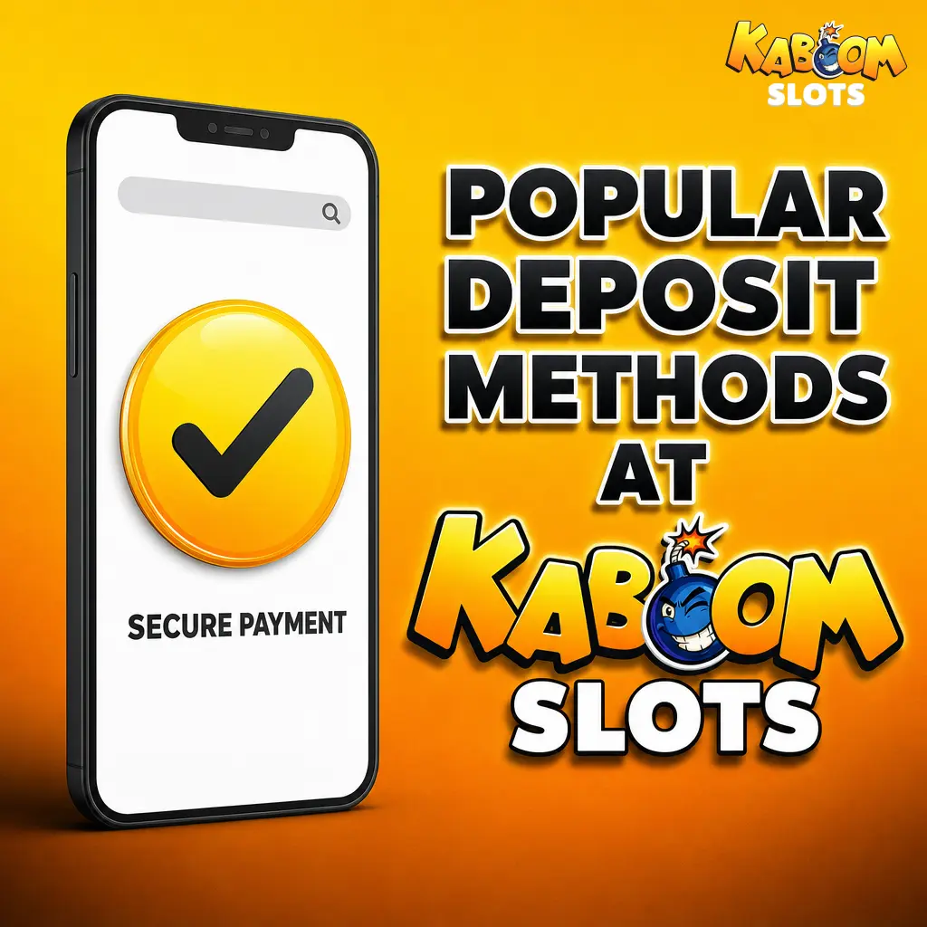 Kaboom Slots deposit methods including Visa, Mastercard, and USDT ERC20 for UK players via the Cashier section