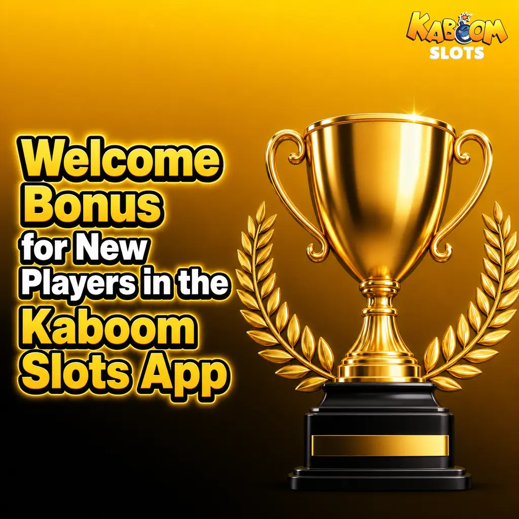 Kaboom Slots app welcome bonus screen showing tiered casino deposit offers from 125% to 175% with x40 wagering requirements